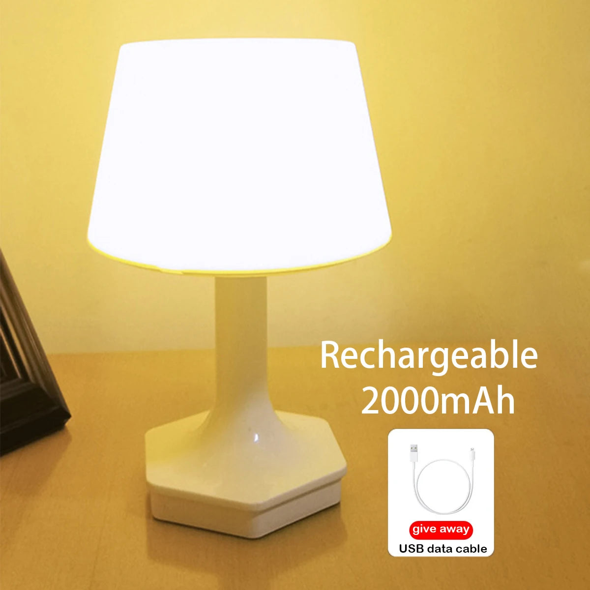 Room Desk Lamp LED Light Protect Eyes Desk Lamp Bedroom Reading Lamp Adjustable Brightness Bedroom Household Lamp Rechargeable