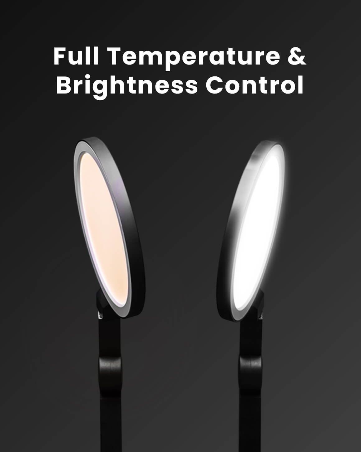 Lume Cube Edge Light 2.0 Black LED Desk Lamp