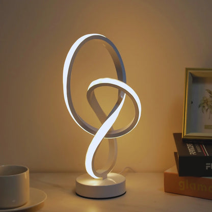 Simple and creative LED desk lamp with USB three color adjustable brightness, bedroom living room  home, office decorative light