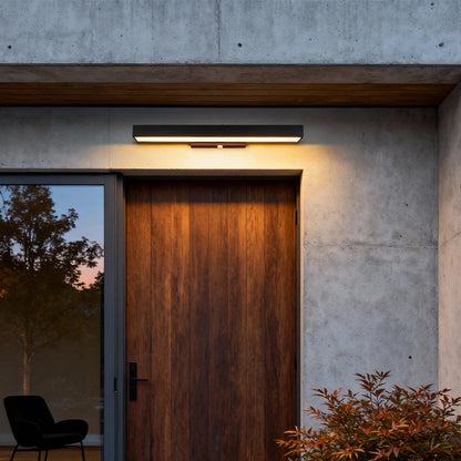 Concrete Pillar Lights Modern Open-Frame Square LED Light