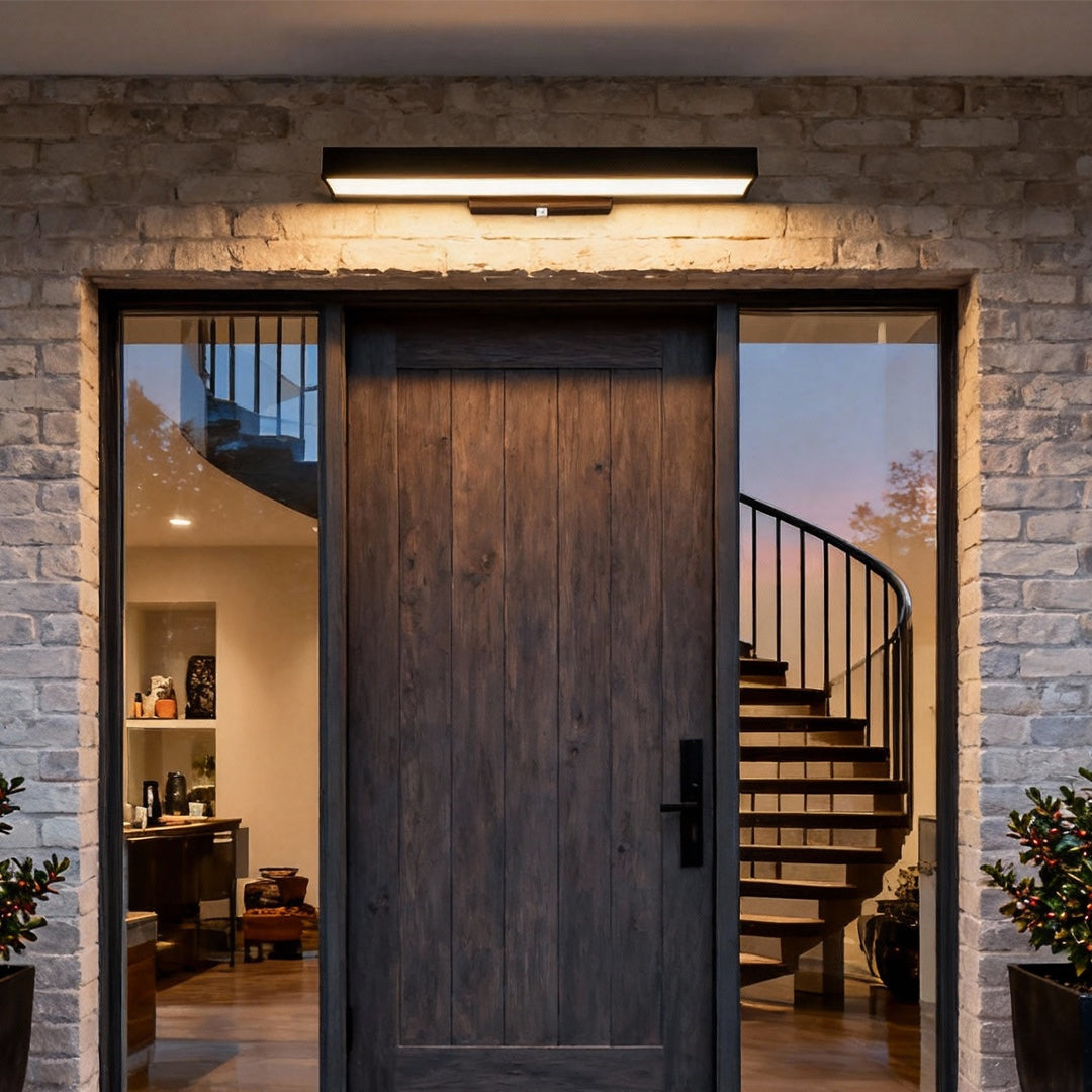 Concrete Pillar Lights Modern Open-Frame Square LED Light